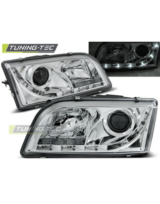 Fari Anteriori con Luci Diurne Luci Diurne Cromato per Volvo S40/V40 02/1996-12/2003 (Cod. TT-LPVO07