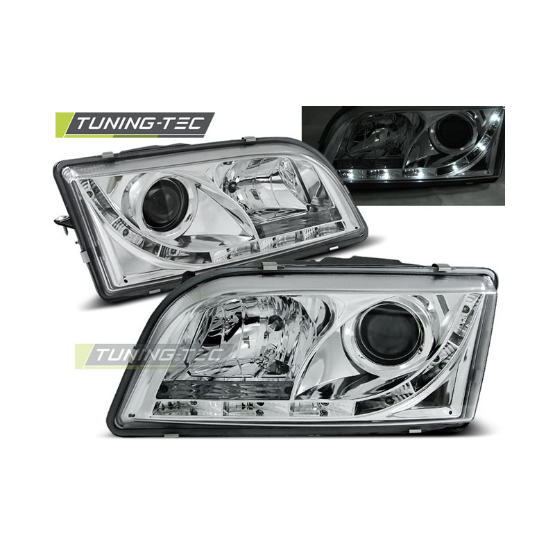 Fari Anteriori con Luci Diurne Luci Diurne Cromato per Volvo S40/V40 02/1996-12/2003 (Cod. TT-LPVO07