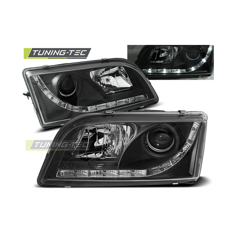 Fari Anteriori con Luci Diurne Luci Diurne Nero per Volvo S40/V40 02/1996-12/2003 (Cod. TT-LPVO08)