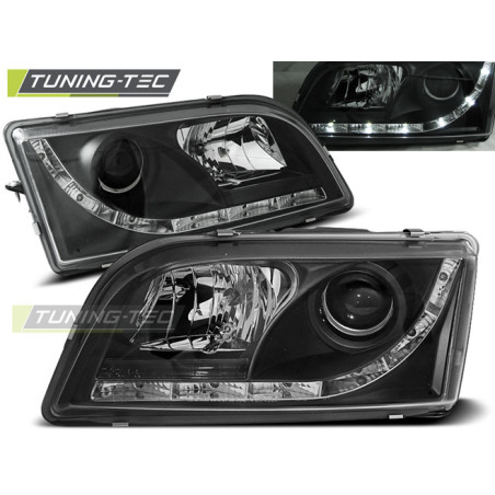Fari Anteriori con Luci Diurne Luci Diurne Nero per Volvo S40/V40 02/1996-12/2003 (Cod. TT-LPVO08)