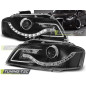 Fari Anteriori Luci Diurne Nero per Audi A3 8P 05/2003-03/2008 (Cod. TT-LPAU54)