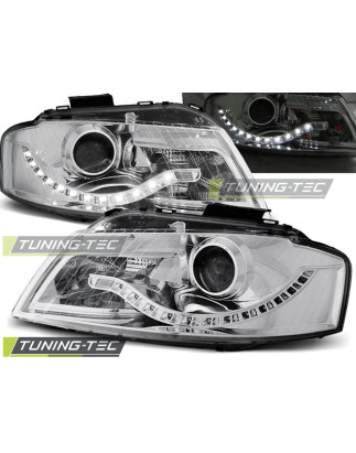 Fari Anteriori Luci Diurne Cromato per Audi A3 8P 05/2003-03/2008 (Cod. TT-LPAU53)