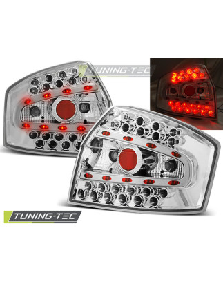 Fanali Posteriori LED Cromato per Audi A4 8E 10/2000-10/2004 (Cod. TT-LDAU31)