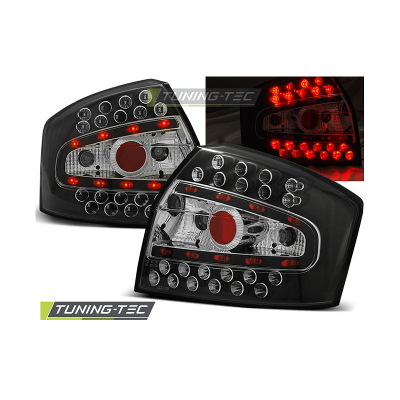 Fanali Posteriori LED Nero per Audi A4 8E 10/2000-10/2004 (Cod. TT-LDAU32)
