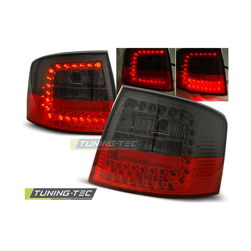 Fanali Posteriori LED Rosso Fumé per Audi A6 Avant 05/1997-05/2004 (Cod. TT-LDAU52)