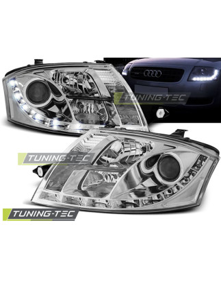 Fari Anteriori Luci Diurne Cromato per Audi Tt 1999-2006 (Cod. TT-LPAU49)