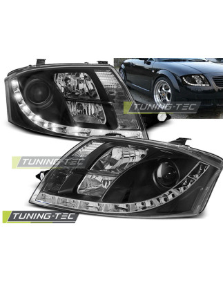 Fari Anteriori Luci Diurne Nero per Audi Tt 1999-2005 (Cod. TT-LPAU50)