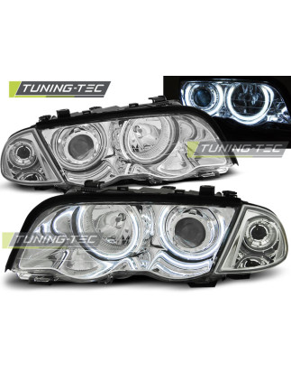 Fari Anteriori Angel Eyes per BMW E46 S/t 05/1998-08/2001 (Cod. TT-LPBM65)