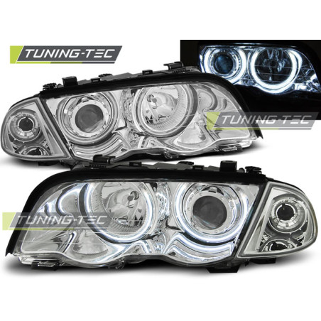 Fari Anteriori Angel Eyes per BMW E46 S/t 05/1998-08/2001 (Cod. TT-LPBM65)