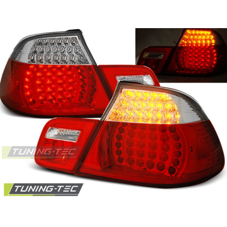 Fanali Posteriori LED Rosso/bianco per BMW E46 04/1999-03/2003 (Cod. TT-LDBM49)