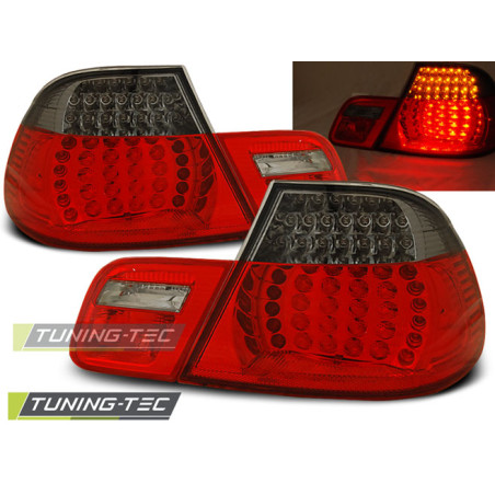Fanali Posteriori LED Rosso Fumé per BMW E46 04/1999-03/2003 (Cod. TT-LDBM50)