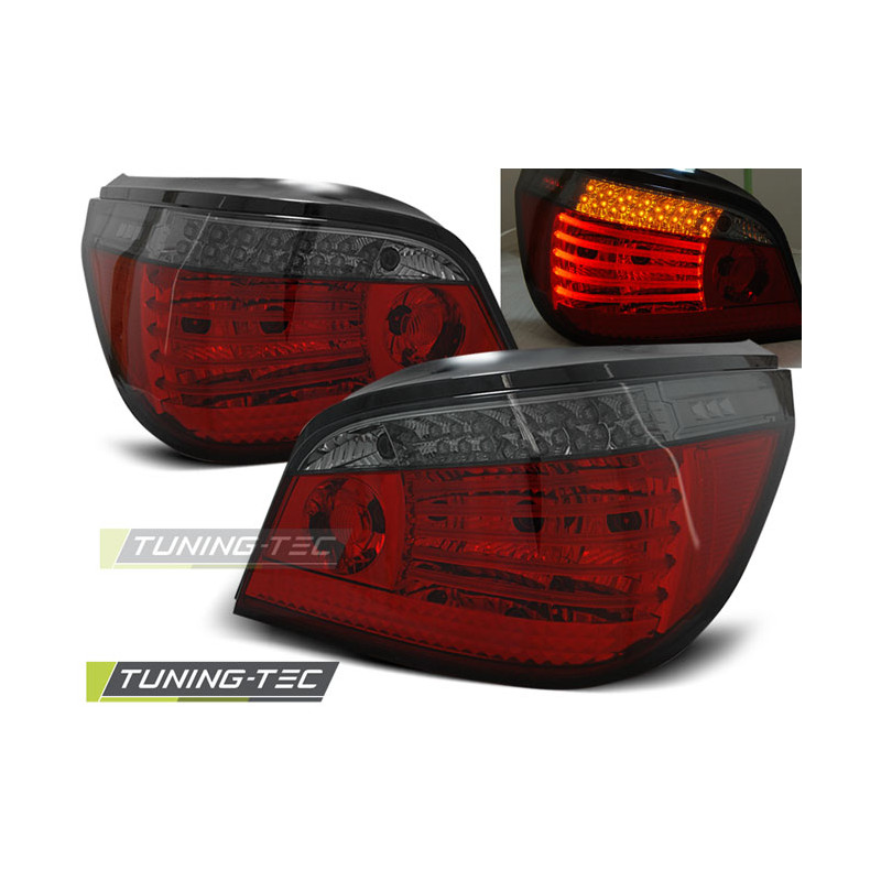 Fanali Posteriori LED Rosso Fumé per BMW Serie 5 E60 07/2003-2007 (Cod. TT-LDBM63)