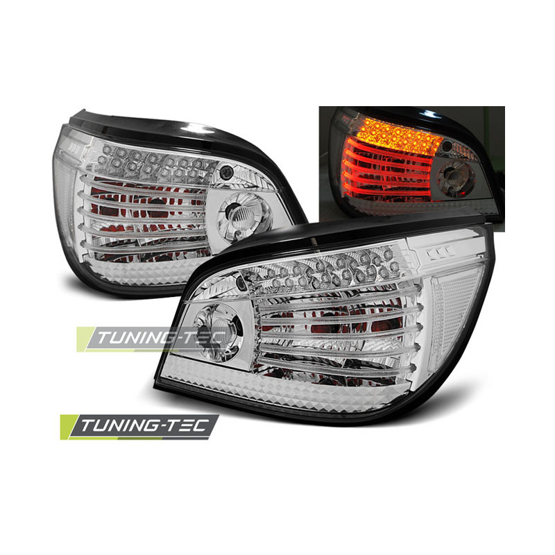 Fanali Posteriori LED Cromato per BMW Serie 5 E60 07/2003-2007 (Cod. TT-LDBM61)