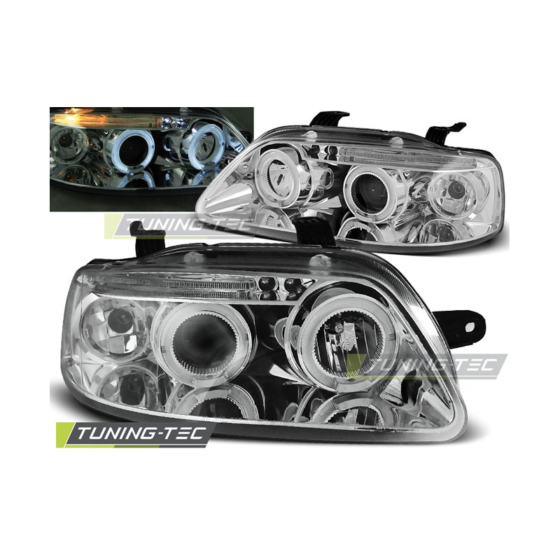 Fari Anteriori Angel Eyes per Chevrolet Aveo 2003-2006 (Cod. TT-LPCT01)
