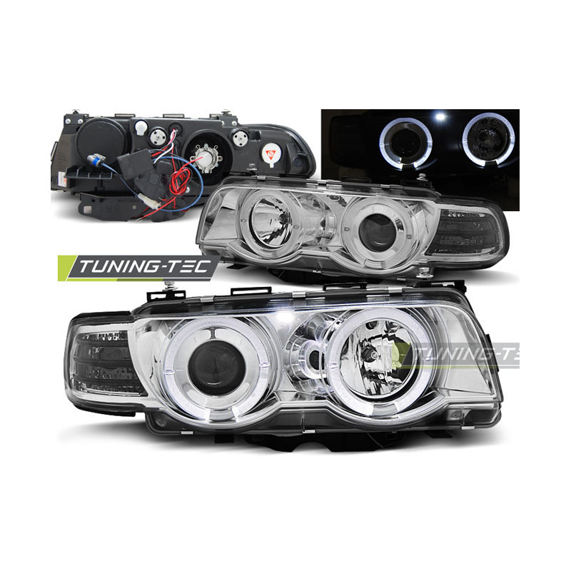 Fari Anteriori Angel Eyes per BMW E38 09/1998-07/2001 (Cod. TT-LPBM73)