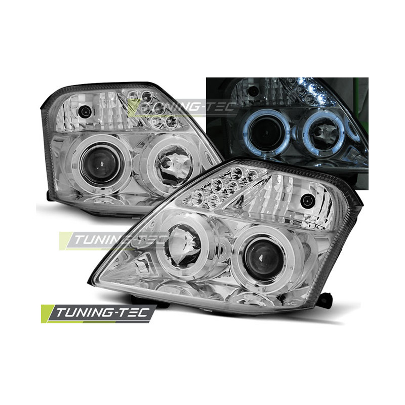 Fari Anteriori Angel Eyes per Citroën C2 09/2003-2010 (Cod. TT-LPCI07)