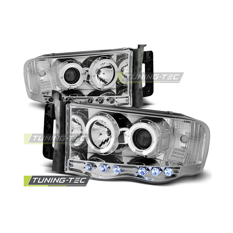 Fari Anteriori Angel Eyes per Dodge Ram 2002-2006 (Cod. TT-LPDO03)