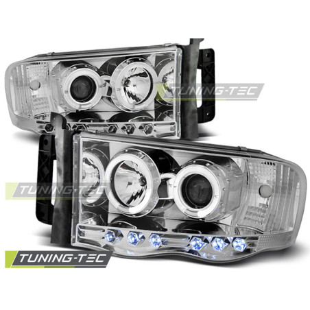 Fari Anteriori Angel Eyes per Dodge Ram 2002-2006 (Cod. TT-LPDO03)