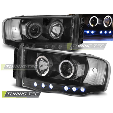 Fari Anteriori Angel Eyes per Dodge Ram 2002-2006 (Cod. TT-LPDO04)