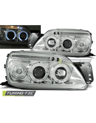Fari Anteriori Angel Eyes per Ford Fiesta Mk5 09/1999-04/2002 (Cod. TT-LPFO26)