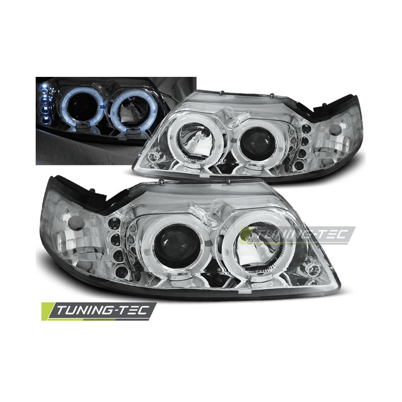 Fari Anteriori Angel Eyes per Ford Mustang 1998-2004 (Cod. TT-LPFO32) Fari Anteriori Angel Eyes per Ford Mustang 1998-2004 (Cod. TT-LPFO32)