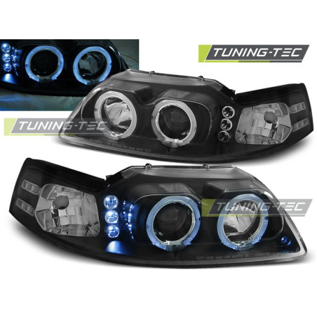 Fari Anteriori Angel Eyes per Ford Mustang 1998-2004 (Cod. TT-LPFO33)