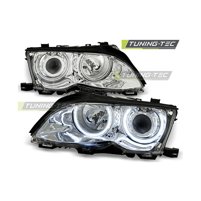 Fari Anteriori Angel Eyes per BMW E46 09/2001-03/2005 (Cod. TT-LPBM31)