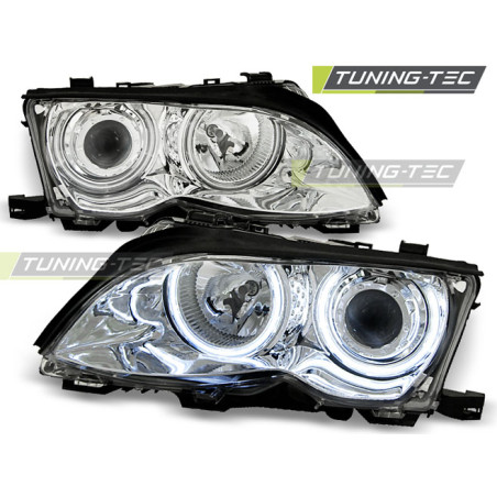 Fari Anteriori Angel Eyes per BMW E46 09/2001-03/2005 (Cod. TT-LPBM31)