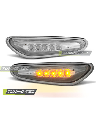 Indicatori Laterali LED Cromato per BMW E46 09/2001-03/2005 (Cod. TT-KBBM12)