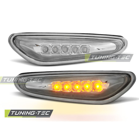 Indicatori Laterali LED Cromato per BMW E46 09/2001-03/2005 (Cod. TT-KBBM12)