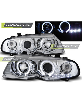 Fari Anteriori Angel Eyes per BMW E46 04/1999-03/2003 (Cod. TT-LPBM48)