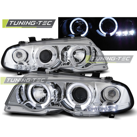 Fari Anteriori Angel Eyes per BMW E46 04/1999-03/2003 (Cod. TT-LPBM48)