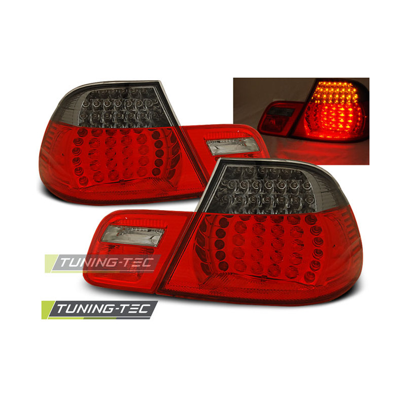 Fanali Posteriori LED Rosso Fumé per BMW E46 04/1999-03/2003 (Cod. TT-LDBM42)