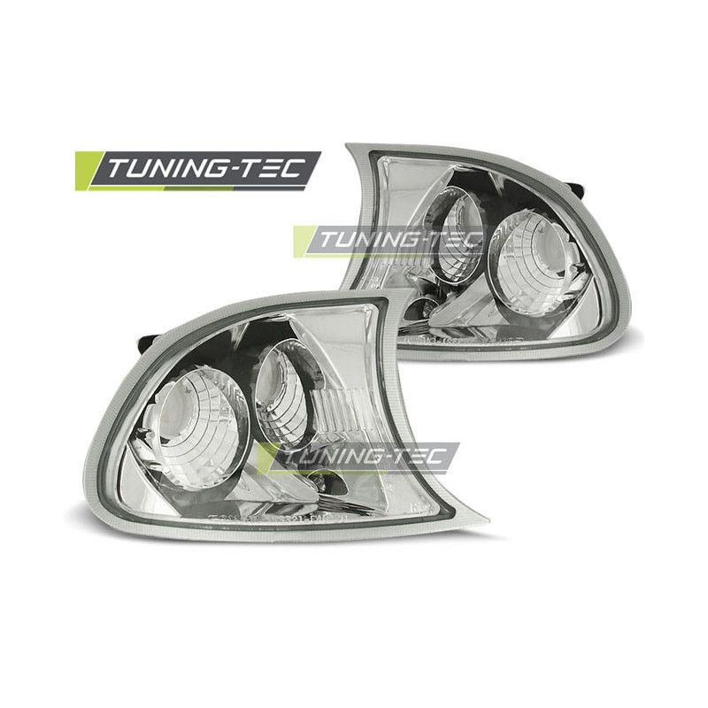 Indicatori Anteriori Cromato per BMW E46 04/1999-08/2001 (Cod. TT-KPBM12)