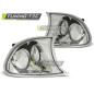 Indicatori Anteriori Cromato per BMW E46 04/1999-08/2001 (Cod. TT-KPBM12)