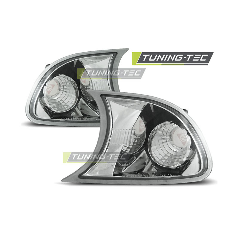 Indicatori Anteriori Cromato per BMW E46 09/2001-03/2003 (Cod. TT-KPBM21)
