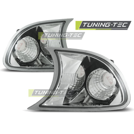 Indicatori Anteriori Cromato per BMW E46 09/2001-03/2003 (Cod. TT-KPBM21)