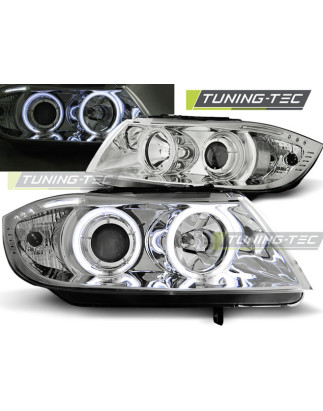 Fari Anteriori Angel Eyes per BMW E90/E91 03/2005-08/2008 (Cod. TT-LPBM61)