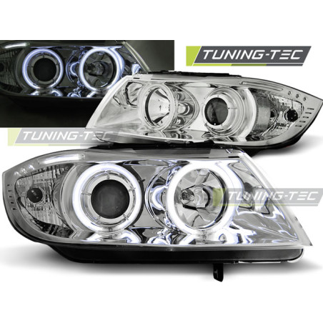 Fari Anteriori Angel Eyes per BMW E90/E91 03/2005-08/2008 (Cod. TT-LPBM61)