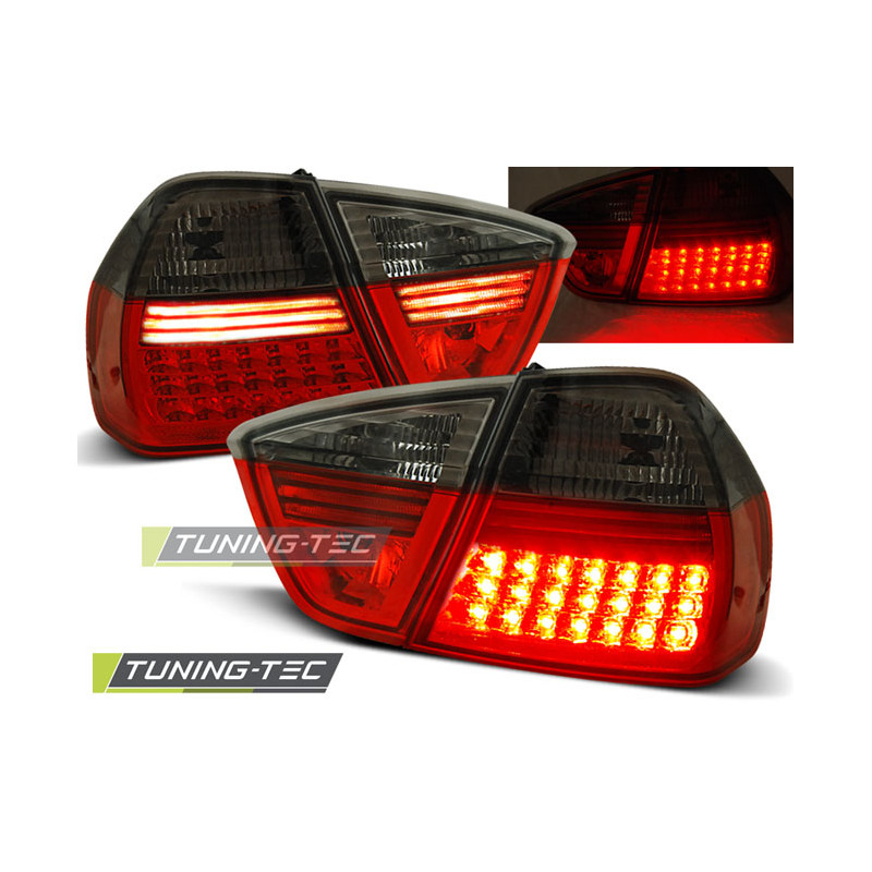 Fanali Posteriori LED Rosso Fumé per BMW Serie 3 E90 03/2005-08/2008 (Cod. TT-LDBM32)