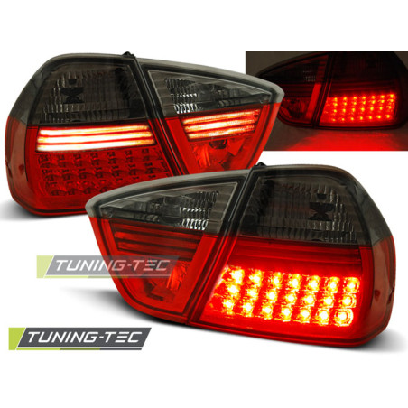 Fanali Posteriori LED Rosso Fumé per BMW Serie 3 E90 03/2005-08/2008 (Cod. TT-LDBM32)