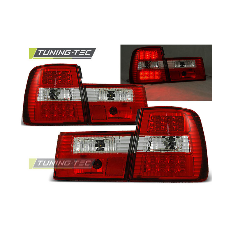 Fanali Posteriori LED Rosso/bianco per BMW E34 02/1988-12/1995 (Cod. TT-LDBM16)