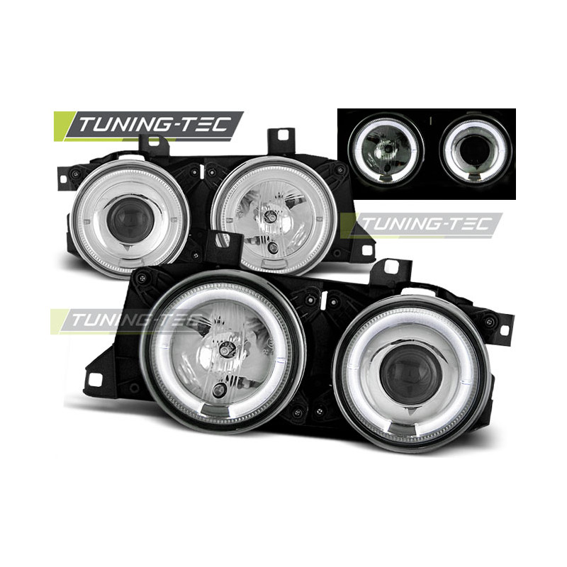 Fari Anteriori Angel Eyes per BMW E32/E3 (Cod. TT-LPBM50)