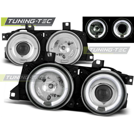 Fari Anteriori Angel Eyes per BMW E32/E3 (Cod. TT-LPBM50)