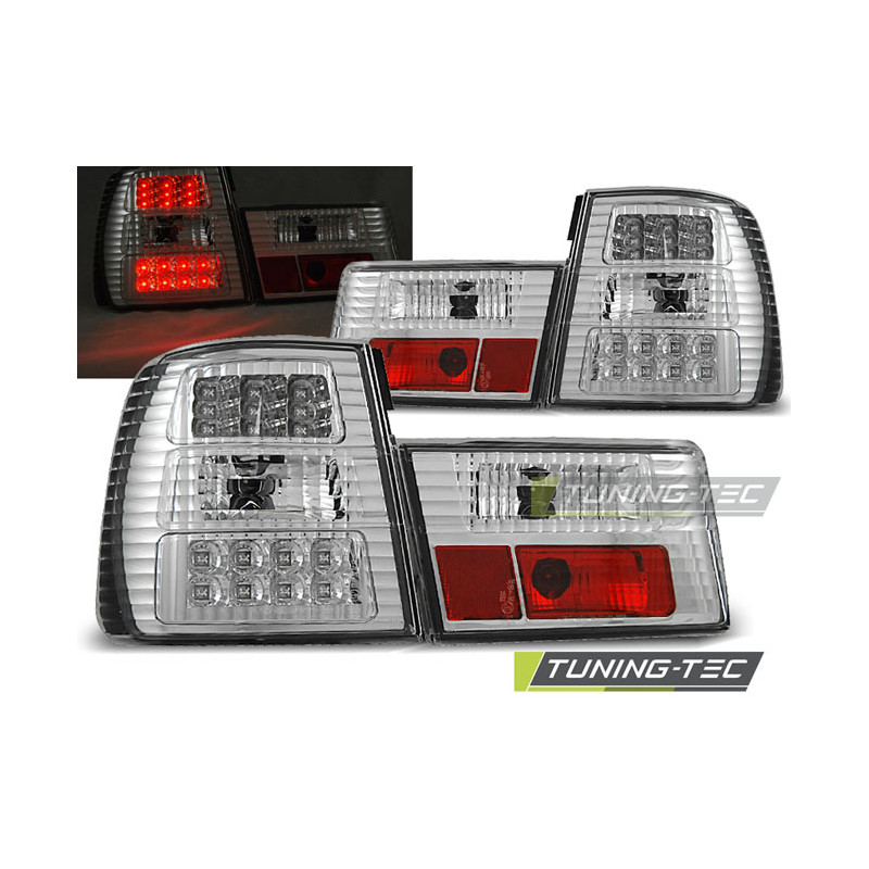 Fanali Posteriori LED Cromato per BMW E34 02/1988-12/1995 (Cod. TT-LDBM30)