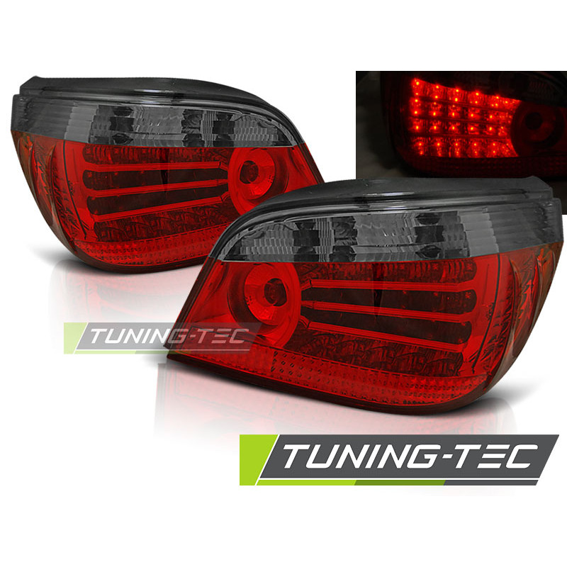 Fanali Posteriori LED Rosso Fumé per BMW Serie 5 E60 07/2003-2007 (Cod. TT-LDBM17)
