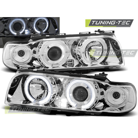 Fari Anteriori Angel Eyes per BMW E38 06/1994-08/1998 (Cod. TT-LPBM36)