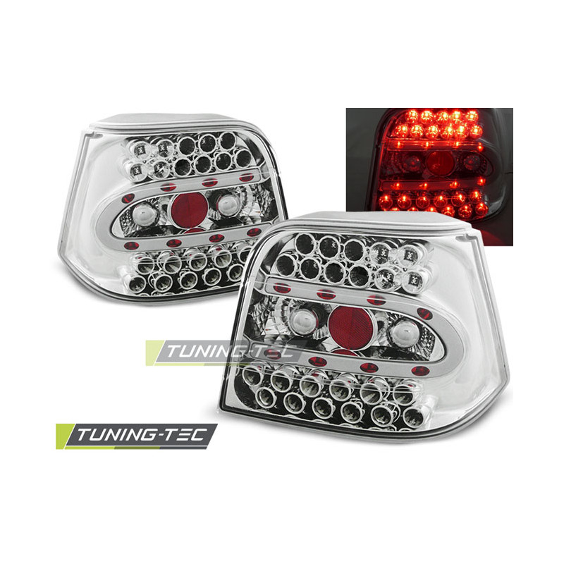 Fanali Posteriori LED Cromato per Volkswagen Golf 4 09/1997-09/2003 (Cod. TT-LDVW08) Fanali Posteriori LED Cromato per Volkswagen Golf 4 09/1997-09/2003 (Cod. TT-LDVW08)
