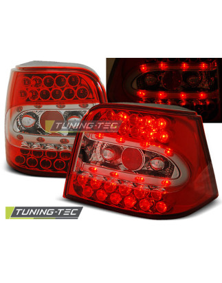 Fanali Posteriori LED Rosso/bianco per Volkswagen Golf 4 09/1997-09/2003 (Cod. TT-LDVW37)