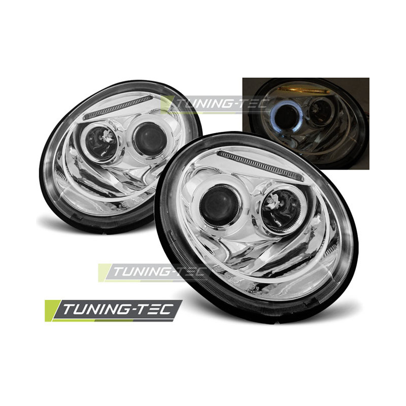 Fari Anteriori Angel Eyes per Volkswagen New Beetle 10/1998-05/2005 (Cod. TT-LPVW75)